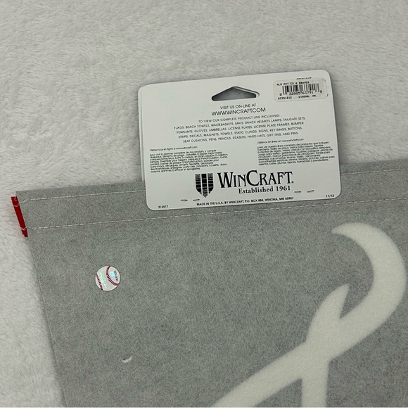 Atlanta ATL Braves MLB Baseball WinCraft Classic Felt Pennant Banner Flag 30x12 - Picture 6 of 7